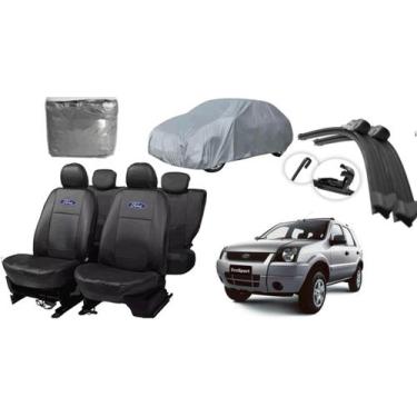 Imagem de Kit Econômico Capa de Couro Eco Spor 03-06 + Capa de Cobrir + Limpador