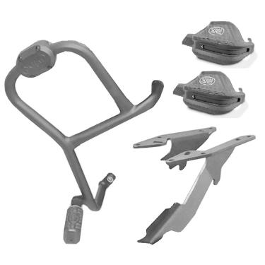 Imagem de Protetor Carenagem + Protetor Mao + Bagageiro Lander 2019 Scam