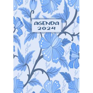 Imagem de Agenda Journalier 2024: Restez Organisé du 1er janvier 2024 au 31 décembre 2024 | Pages de Contacts, Emplois du Temps, Journal de Mots de Passe, Jours Fériés, Anniversaires et Bien Plus Encore !