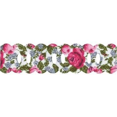 Imagem de Passa Fita Marilda Mod. 92 Estampado - 10 Metros, 955 - ROSAS PINK