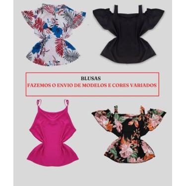 Imagem de Kit 10 Blusas Femininas Plus Size M ao EGG Roupas Femininas 2125 - Bel