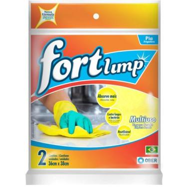 Imagem de Pano Multiuso Fortlimp Limpeza Pesada 36cm X 38cm - Ober