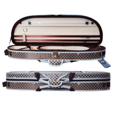 Imagem de Estojo Case Térmico Para Violino 4/4 Meia Lua Xadrez - Orquezz