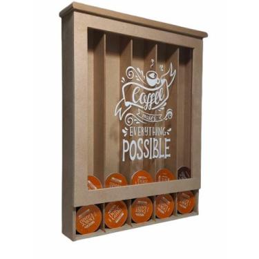 Imagem de Suporte exclusivo para 35 cápsulas da Dolce Gusto em mdf - Coffee make
