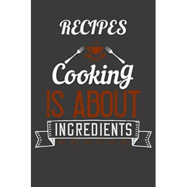 Imagem de Recipes: Cookbook Notebook Journal (100 Pages, 6x9) for Recipes with Peanut cover print. Note down how to cook your favorite meals and share with your friends!