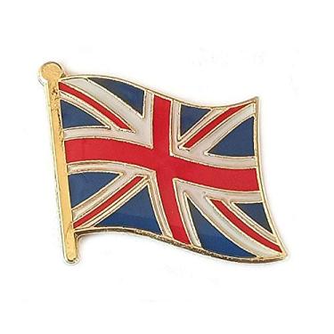 Imagem de Bandeira Nacional da Grã-Bretanha Viagem Internacional Pequenos Pinos Feito Esmalte Metal Lembrança para Chapéu Roupas Mochila, Small, Metal
