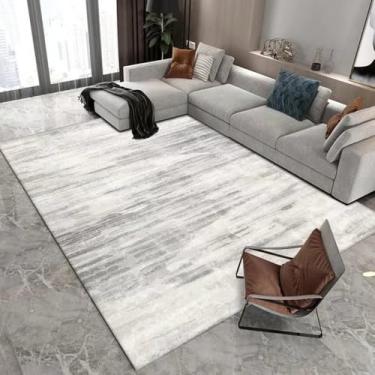 Imagem de Tapete cinza claro verde estilo moderno decoração de sala de estar tapete grande sofá cabeceira área tapetes quarto sala, flanela 17.100 x 160 cm 39,4 x 63 pol.