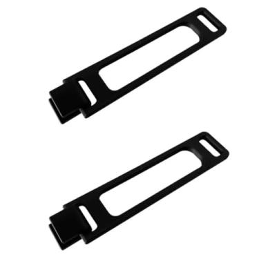 Imagem de Kit 2 Travas Limitadoras Para Janela Basculante Banheiro Limitador de Abertura Com Haste Reforçada Preta