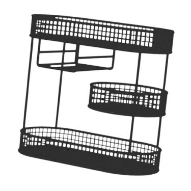 Imagem de IEUDNS Cesta de frutas de 3 camadas, tigela de frutas, lanche e porta doces, multiuso, de cozinha, para batata, pão, mesa de despensa, Preto