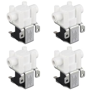 Imagem de Válvula Solenóide Elétrica de 1/4, 4 Unidades, Cobre + Válvula de água Plástica, Válvula Purificadora Magnética 12v