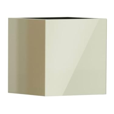 Imagem de Vaso Fibra De Vidro Quadrado Texas P 50cm Vietnamita Caixa Decoração (Champagne)