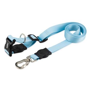 Imagem de Mood Pet Coleira Guia Mãos Livres Para Cães Cachorro Adestramento Passeio Porte Grande Médio Pequeno (Sea, PP)