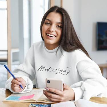 Imagem de Blusa Moletom De Frio Faculdade Medicina Med Feminina Adulto - Blusa M