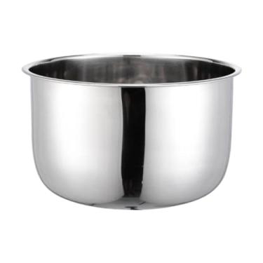 Imagem de Fenteer Panela de arroz recipiente interno forro de panela de arroz multiuso resistente antiaderente panela interna de aço inoxidável, para panela de cozinha, 6l