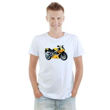 Imagem de Camiseta Moto Suzuki Gsx-r Amarela Camisa Personalizada Blusa Adulto A