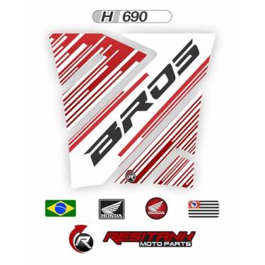 Imagem de Adesivo Protetor Tanque Moto NXR Bros 160 H690 - Resitank