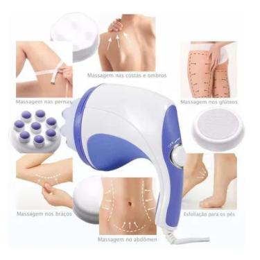 Imagem de Massageador Relaxante Corporal Alivia Dores 4 discos 1 lixa orbital 36