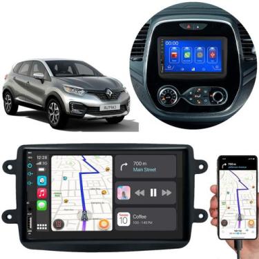 Imagem de Kit Multimidia Android-Auto Captur 2017 a 2024 7" MP5 Carplay - E-Conn