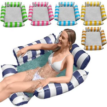 Imagem de Boia Rede Piscina Cama Flutuante Deitado Reclinável Inflável - DeeLi, 