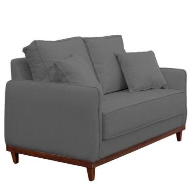 Imagem de Sofá 3 Lugares Sala de Estar Recepção Luxo Conforto Benny 180cm Linho 