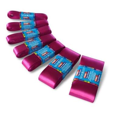 Imagem de Fita De Cetim Mimosa N.3 15mm X 10 Mts C/5 Un = 50metros - Fitas Regin