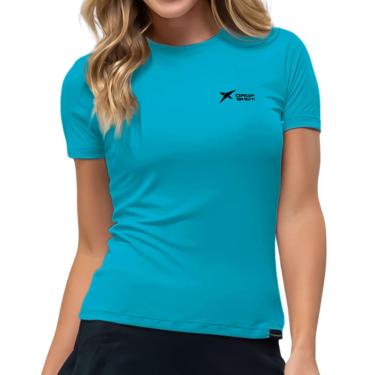 Imagem de Camiseta Drop Shot Baby Look Logo Azul-GG