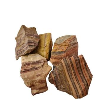 Imagem de Pedra Dolomita Listrada 4 a 7 cm Bruta 250g Natural - Meta Atacado