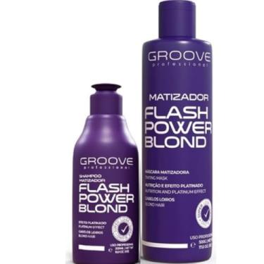 Imagem de Kit Matizador Shampoo + Máscara 500g Groove Professional