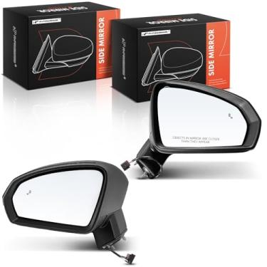 Imagem de A-Premium Par (2) espelhos retrovisores elétricos do lado do motorista e do passageiro - compatível com Volkswagen Taos 2022-2024 - Retrovisor retrovisor externo externo texturizado manual aquecido