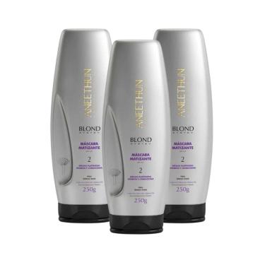 Imagem de Aneethun Blond System Kit 3 Máscara Matizante 250g
