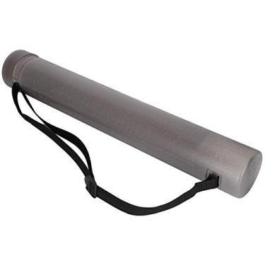 Imagem de Tubo de Suporte de Pôsteres Extensíveis, Materiais de Arte de Tubo de Desenho de Telescópios Circulares para Documentos de Armazenamento, Plantas, Desenhos (Preto) (Cinza escuro)