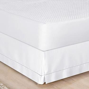 Imagem de Saia Para Cama Box Queen Acabamento Percale Ponto Palito - Bia Enxovai