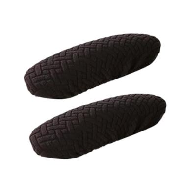 Imagem de Bothyi 1 par de escritórios cadeira de braço Capas de braço de poltrona Tampas de braço para o cotovelo de escritório em casa Concesas de almofada Capas de, Preto