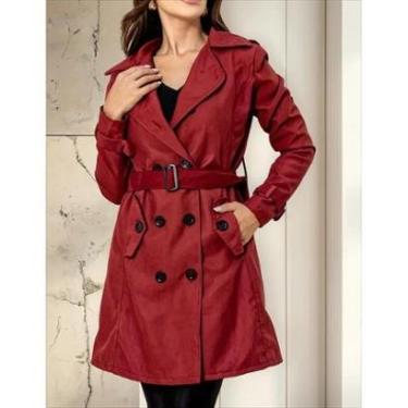 Imagem de Casaco feminino Sobretudo Blazer com Botões ideia de presente dia das mães-Feminino