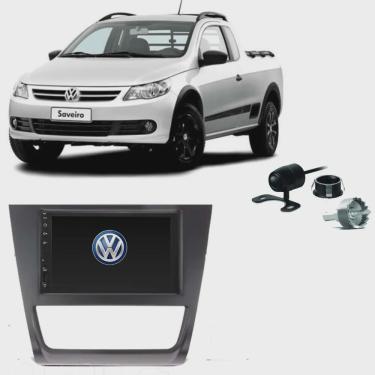 Imagem de Kit Central Multimídia saveiro G5 Mp5 / Mp8 + Moldura + Câmera + TV