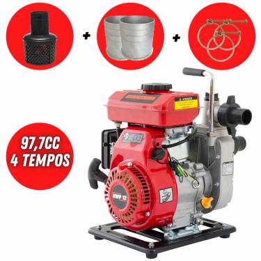 Imagem de Motobomba Kawashima Autoescorvante KWP12 à Gasolina 4T 97,7cc 2HP Com Vazão de 14m3/H P...