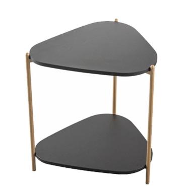 Imagem de Mesa Lateral Organica Pe Metal Dourado Nero 28016 Artesano Nero Dourado