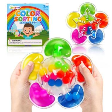 Imagem de Brinquedo de classificação de cores ZaxiDeel Fine Motor Skills para cr