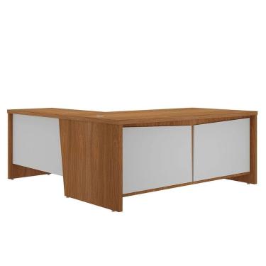 Imagem de Mesa para Escritório 2 Portas 3 Gavetas Diretor em L