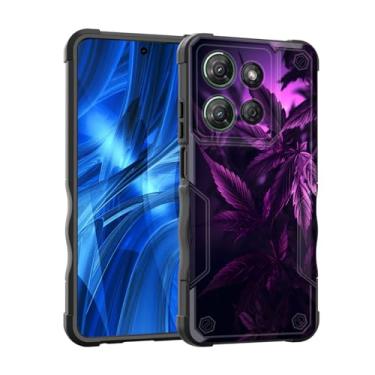 Imagem de EFGWSDER Capa para Moto G Power 5G 2025, [camada dupla] [proteção contra quedas de grau militar de 3,5 m] Capa resistente à prova de choque para Motorola Moto G Power 5G 2025 17.3 cm, folha de erva