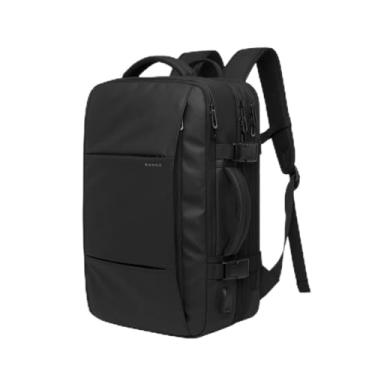 Imagem de BANGE Mochila Executiva Expansível para Notebook de Até 17.3 Polegadas Bagagem de Mão para Viagens Impermeável Entrada USB para Carregador Portátil Design Discreto - Preta
