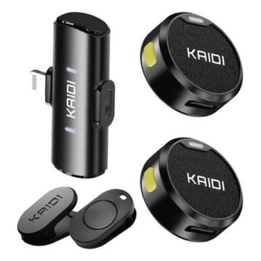 Imagem de Microfone lapela KAIDI KMF4-A com alta captação sonora