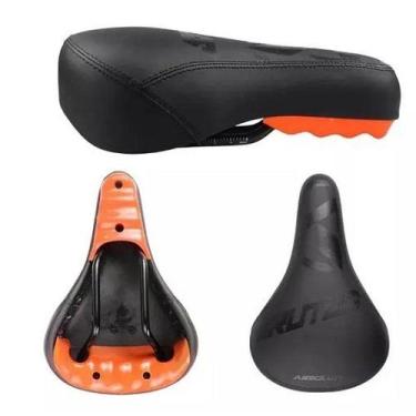 Imagem de Selim Brutus 218X147MM - ABSOLUTE, Preto com laranja