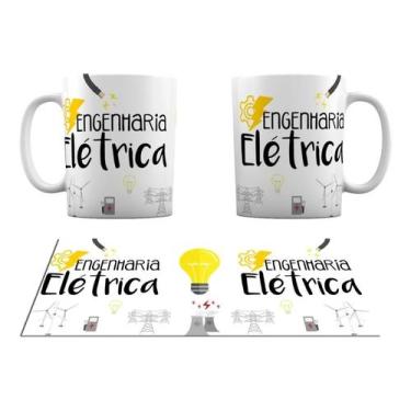 Imagem de Caneca Branca Mimo Profissão Carreira Engenharia Elétrica - GMH Prod. 