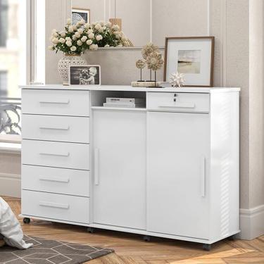 Imagem de Cômoda Max 06 Gavetas e 02 Portas Lukaliam Móveis