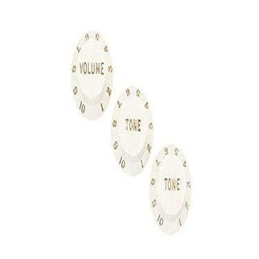 Imagem de Fender Botões de pergaminho Stratocaster – Volume, tom (conjunto de 3)