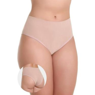 Imagem de Calcinha Feminina Silvana IMI Lingerie  Cós Alto em Algodão Cotton Con