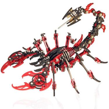 Imagem de Kit de modelo 3D de quebra-cabeça de metal YUEZUDPO Scorpion para adul