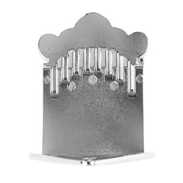 Imagem de Peça traseira de bandolim 8 cordas cromada design de ponte de liga de zinco acessório de substituição para instrumento