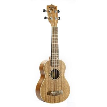 Imagem de Ukulele Moani HONOLUA Soprano 21” Acústico, Mahogany em acabamento fosco, Cor Natural, Binding em Maple, Encordoamento Aquila e Bag UKBG12-21